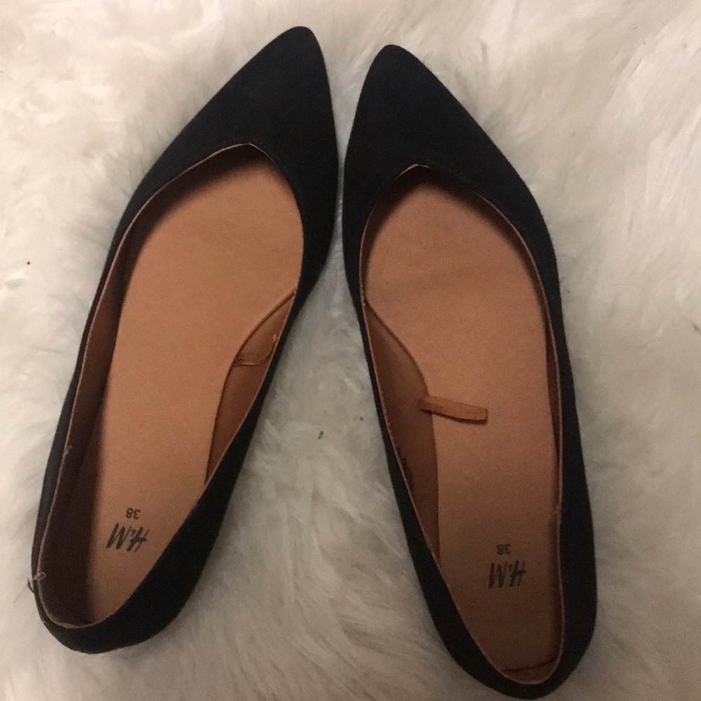 h&m black flats